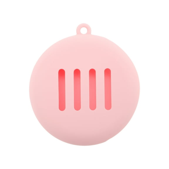 Unique Bargains 1 Pc Portable Flat Makeup Sponge Holder for Travel Pink Silicone