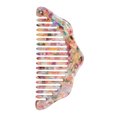 thumbnail image 1 of Unique Bargains 1 Pc Portable Floral Hair Comb Colorful Acetate Sheet, 1 of 6