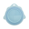thumbnail image 1 of Unique Bargains 1 Pc Portable Foldable Makeup Brush Cleaner Blue, 1 of 6