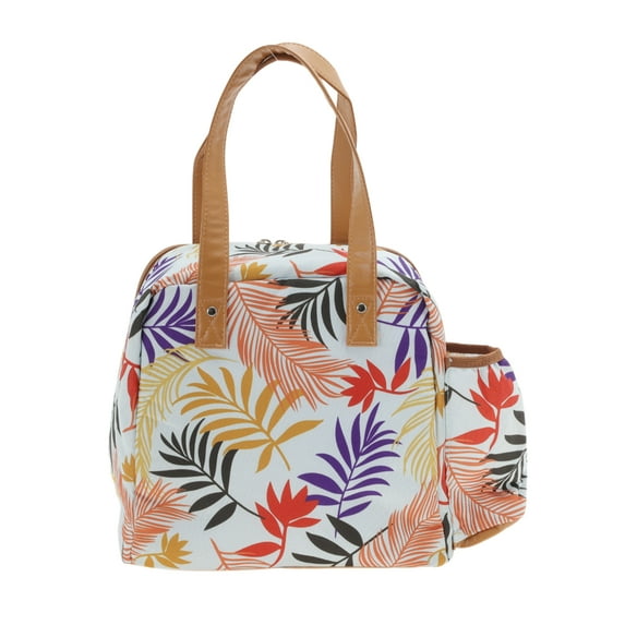 Unique Bargains 1 Pc Portable Handheld Insulated Lunch Bag Multicolored