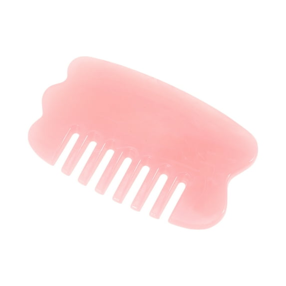 Unique Bargains 1 Pc Portable Head Massage Comb for Travel Pink Resin