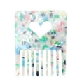 thumbnail image 1 of Unique Bargains 1 Pc Portable Heart Hair Insert Comb Green Acetate Sheet, 1 of 5