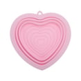 thumbnail image 1 of Unique Bargains 1 Pc Portable Heart Makeup Brush Cleaning Mat Pink, 1 of 6
