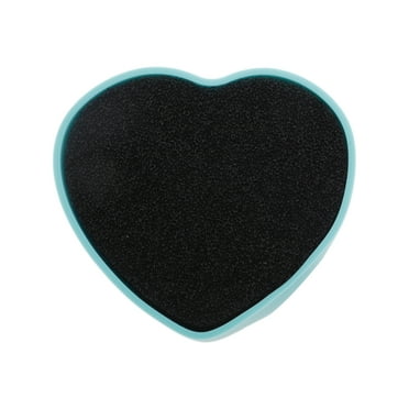 Unique Bargains 1 Pc Portable Heart-shaped Makeup Sponge Brush Cleaner Blue