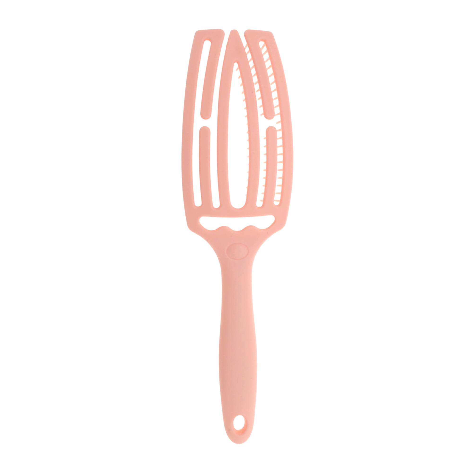 Unique Bargains 1 Pc Portable Hollow Comb Hair Brush for All Hair Types Pink