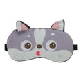 thumbnail image 1 of Unique Bargains 1 Pc Portable Husky Sleep Mask for Hotel Gray Polyester Cotton, 1 of 3