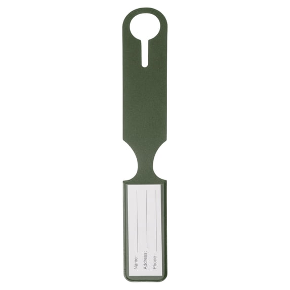 Unique Bargains 1 Pc Portable Luggage Tag for Travelling Green Polyurethane