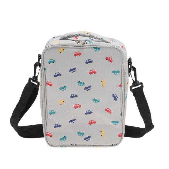 Unique Bargains 1 Pc Portable Lunch Bag with Shoulder Strap Gray