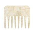 thumbnail image 1 of Unique Bargains 1 Pc Portable Marble Wide Tooth Comb Beige Acetate Sheet, 1 of 5