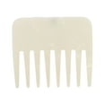 thumbnail image 1 of Unique Bargains 1 Pc Portable Marble Wide Tooth Comb Colorful White Acetate Sheet, 1 of 5