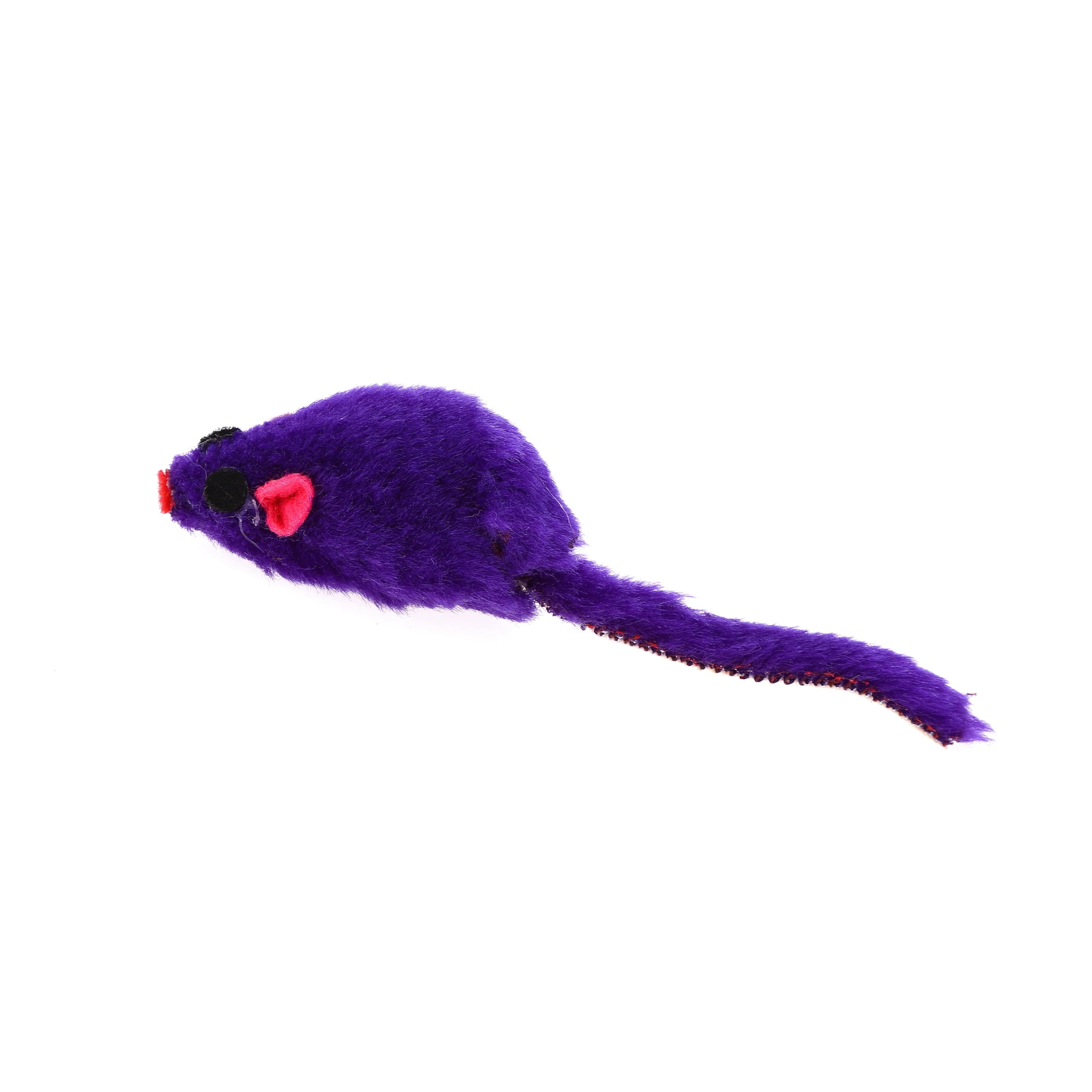 Unique Bargains 1 Pc Portable Mouse Cat Teaser Toy Outdoor Purple