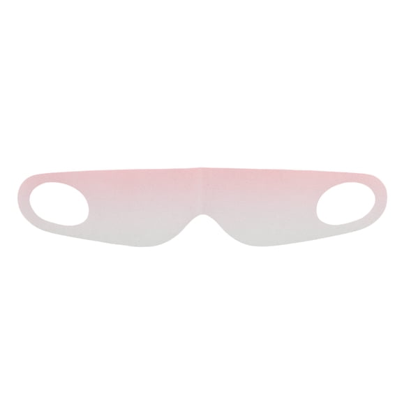 Unique Bargains 1 Pc Portable One-piece Ear Hanging Eye Mask for Hotel Gradient Cameo Pink Polyamide