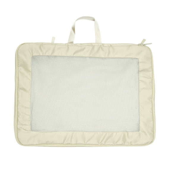 Unique Bargains 1 Pc Portable Packing Cube for Luggage 17.72"x4.72"x12.99" Beige