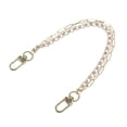 thumbnail image 1 of Unique Bargains 1 Pc Portable Pearl Rhinestone Double Layer Handbag Strap for Dating Gold Tone Metal, 1 of 5