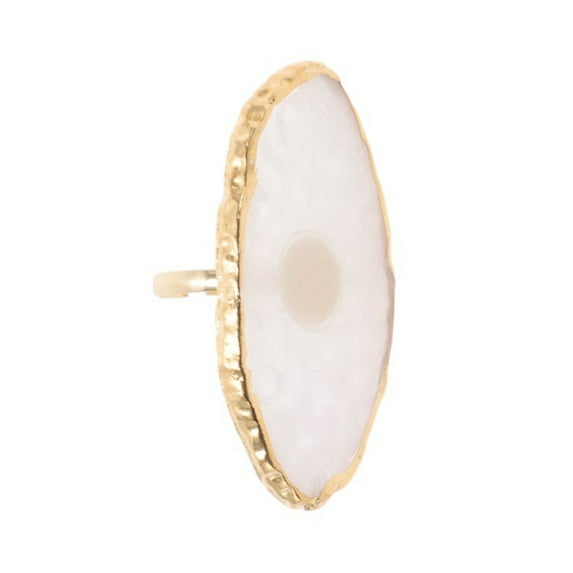 Unique Bargains 1 Pc Portable Ring Nail Art Palette White