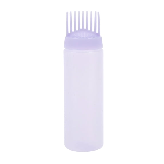 Unique Bargains 1 Pc Portable Root Comb Applicator Bottle for Bathroom Vanities Purple PE