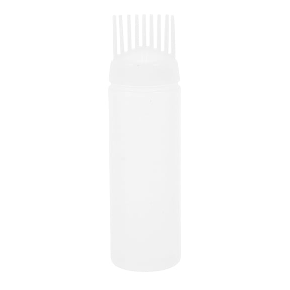 Unique Bargains 1 Pc Portable Root Comb Applicator Bottle for Bathroom Vanities White PE