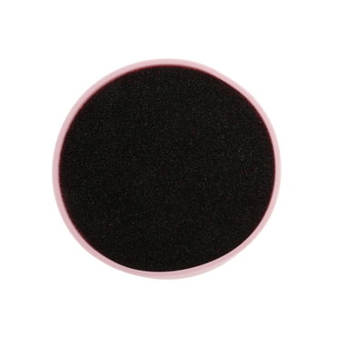 Unique Bargains 1 Pc Portable Round Makeup Sponge Brush Cleaner Pink