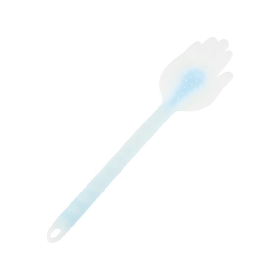 Unique Bargains Portable Scraper Long palm Manual Massager Tool 15.75"x3.15" 1 Pc Wavy handle Blue