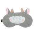 thumbnail image 1 of Unique Bargains 1 Pc Portable Sheep Adjustable Eye Mask for Travel Gray Fleece, 1 of 3