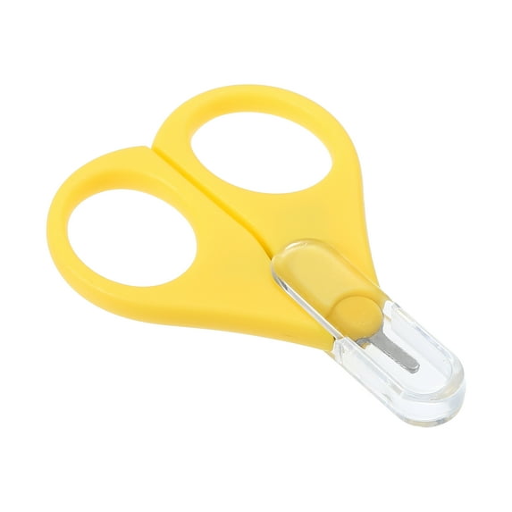 Unique Bargains 1 Pc Portable Short Handle Nail Scissors Toenail Clippers for Child 3.15"x2.24"x0.39" Yellow