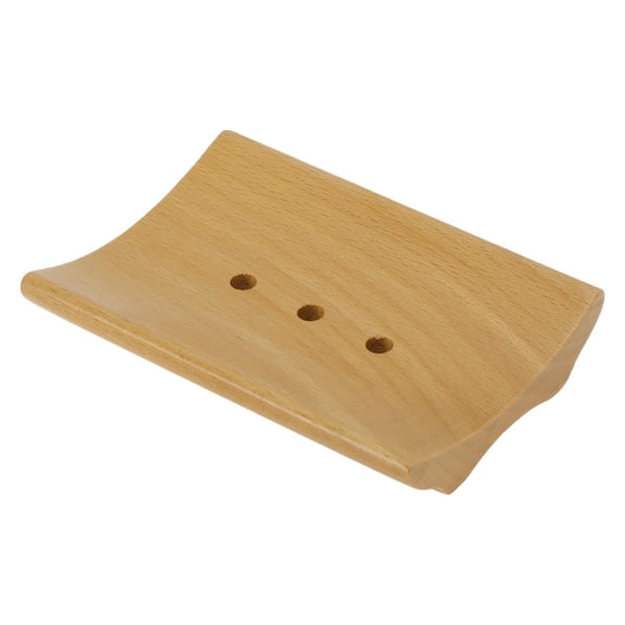 Unique Bargains 1 Pc Portable Soap Dish Square Brown Soap Dish for Bathroom Kitchen 4.29"x2.99"x0.79"