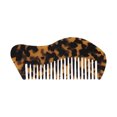 thumbnail image 1 of Unique Bargains 1 Pc Portable Special Shape Hair Comb Brown Acetate Sheet, 1 of 5