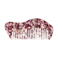 thumbnail image 1 of Unique Bargains 1 Pc Portable Special Shape Hair Comb Purple White Acetate Sheet, 1 of 5