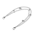 thumbnail image 1 of Unique Bargains 1 Pc Portable Star Double Layer Handbag Strap for Dating Silver Tone Metal, 1 of 5