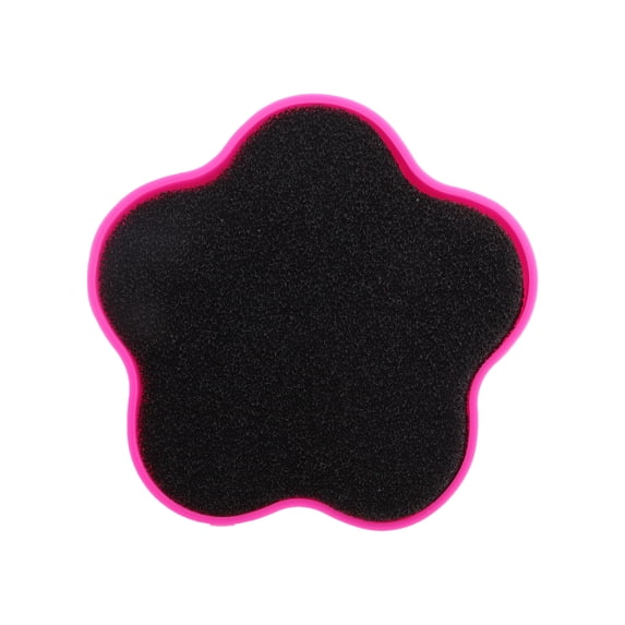 Unique Bargains 1 Pc Portable Starfish Makeup Sponge Brush Cleaner Rose Red