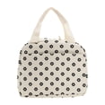 thumbnail image 1 of Unique Bargains 1 Pc Portable Thermal Lunch Bag for Work 10.24"x7.09"x8.27" Pink Beige White,Black, 1 of 5