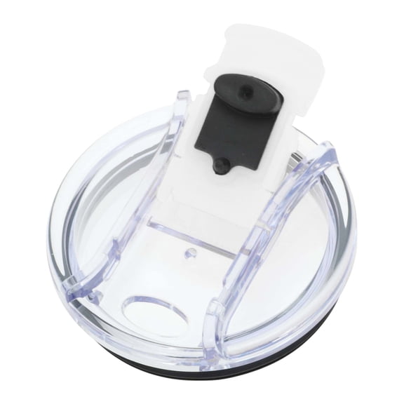 Unique Bargains 1 Pc Portable Tumbler Lid for Office Clear White Plastic