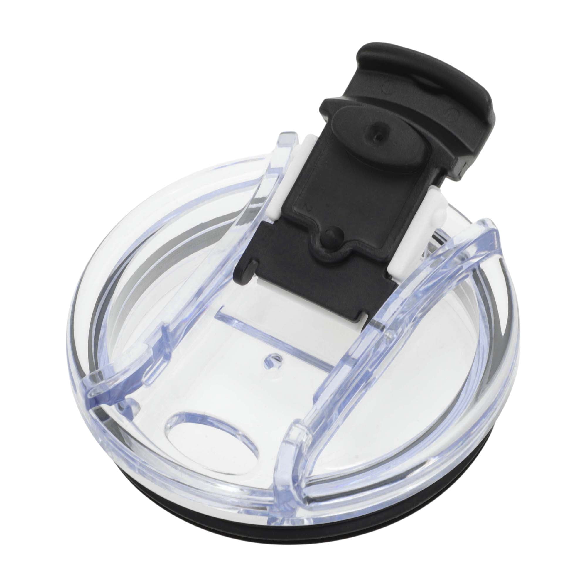 Unique Bargains 1 Pc Portable Tumbler Lid for Office Use Travel Purposes White, Black