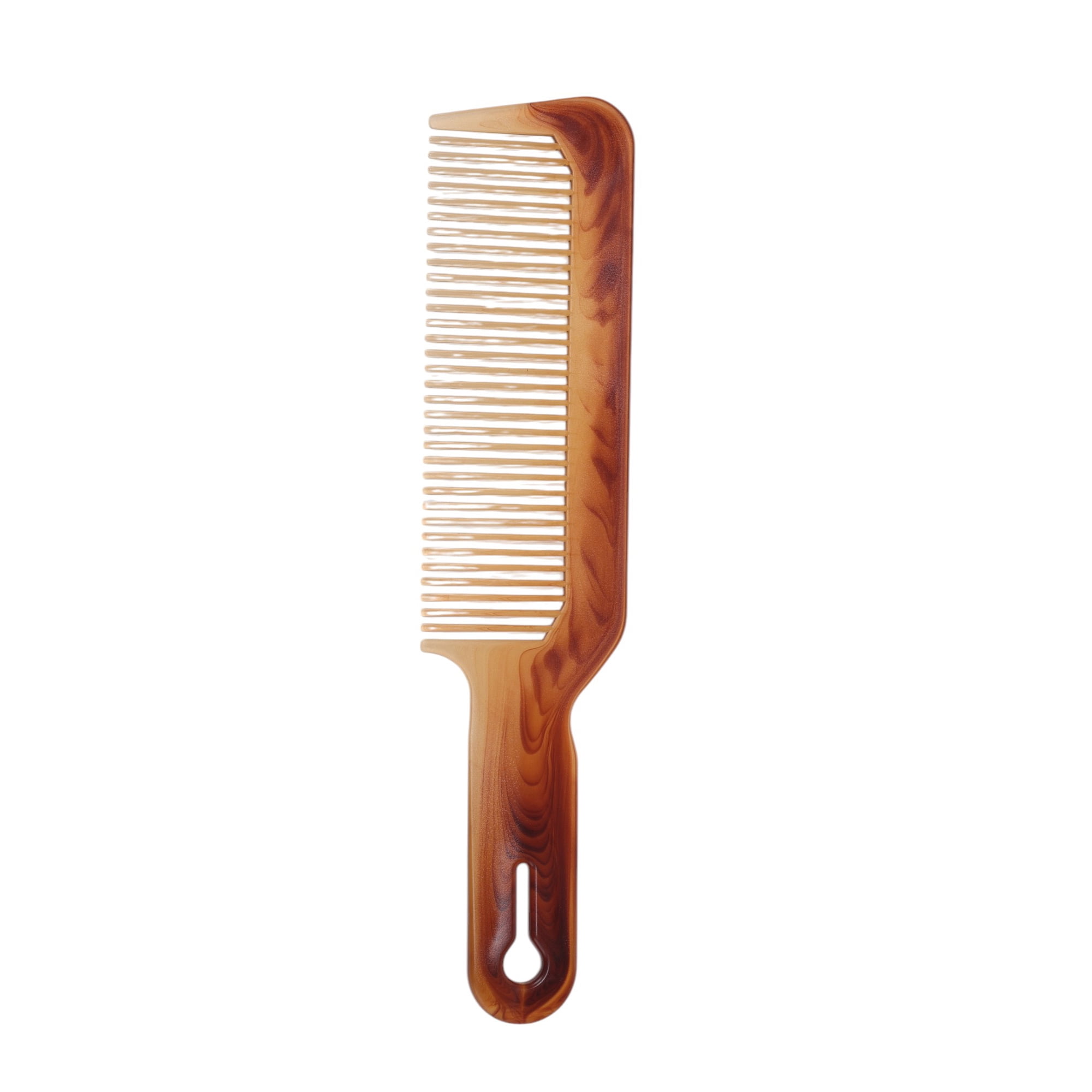 Unique Bargains 1 Pc Portable Two-Color Handle Flat Comb for Curly Hair and Styling Needs