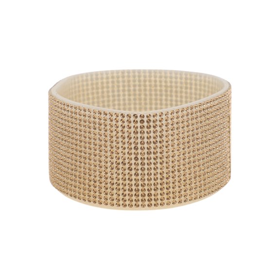 Unique Bargains 1 Pc Protective Flash Faux Diamond Water Bottle Boot Khaki Silicone