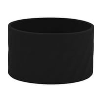 Unique Bargains 1 Pc Protective Spiral Pattern Water Bottle Cover Silicone Black