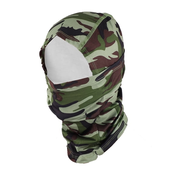 Unique Bargains 1 Pc Quick-drying Ice Silk Camouflage Balaclava Face Mask Army Green