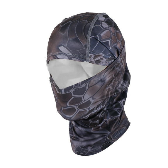Unique Bargains 1 Pc Quick-drying Ice Silk Snake Pattern Balaclava Face Mask Navy Blue