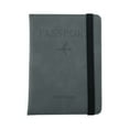 thumbnail image 1 of Unique Bargains 1 Pc RFID Blocking Passport Cover Strap Design Passport Sleeve Dark Gray, 1 of 5