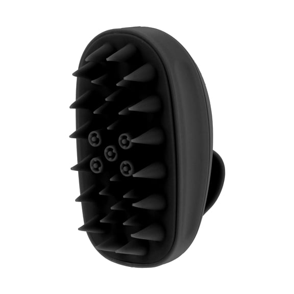 Unique Bargains 1 Pc Rabbit Style Hair Shampoo Brush for Head Massage 4.21"x2.36"x2.95" Black