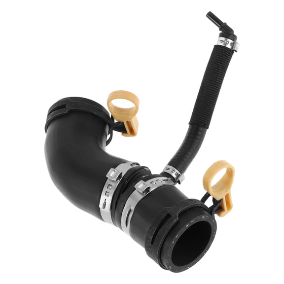 Unique Bargains 1 Pc Radiator Hose for Land Rover Range Rover 2010-2012 Engine Coolant Water Hose No.LR049989 Black Rubber