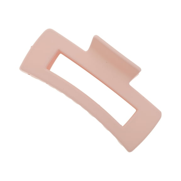 Unique Bargains 1 Pc Rectangle Hair Clips Hairdo Clip for Home Pink