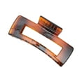 thumbnail image 1 of Unique Bargains 1 Pc Rectangle Lacquered  Hair Clips Hairdo Clip for Home Amber, 1 of 5