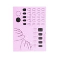 thumbnail image 1 of Unique Bargains 1 Pc Rectangular Foldable Nail Art Stamping Mat Purple, 1 of 6