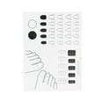 thumbnail image 1 of Unique Bargains 1 Pc Rectangular Foldable Nail Art Stamping Mat White, 1 of 6