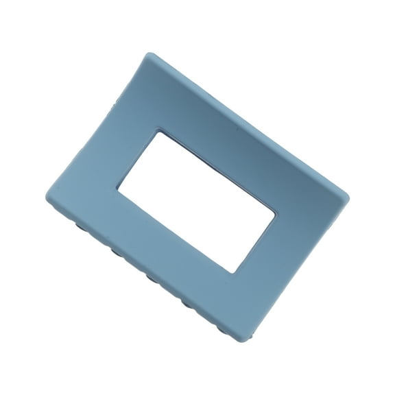 Unique Bargains 1 Pc Rectangular Frosted Hair Clips Hairdo Clip for Home Blue
