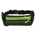 thumbnail image 1 of Unique Bargains 1 Pc Reflective with Zipper Running Waist Pack for Hiking Gym EVA Deep Green, 1 of 4