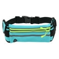 thumbnail image 1 of Unique Bargains 1 Pc Reflective with Zipper Running Waist Pack for Hiking Gym EVA Sky Blue, 1 of 4