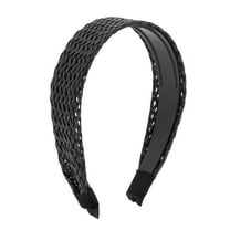 Unique Bargains 1 Pc Retro Braided Headband 6.1"x4.72" Black