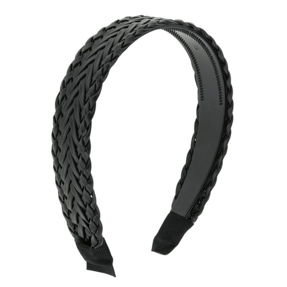 Unique Bargains 1 Pc Retro Mesh Headband 6.1"x4.72" Black